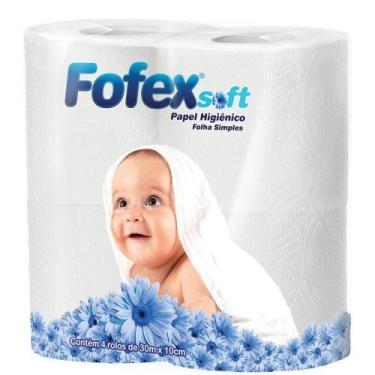 Imagem de Papel Higienico Fofex Soft 30M 4Und