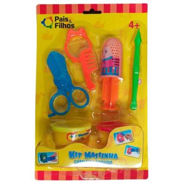 Imagem de Kit Massinha Modelar Cabeleira Sortido Estudio Infantil - Pais & Filho
