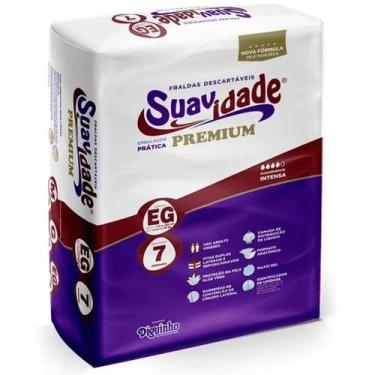 Imagem de Fralda Geriátrica Suavidade Premium EG com 7 Unidades