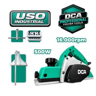 Imagem de Plaina Elétrica DCA AMB82 500W 82mm Para Madeira Uso Profissional - DC