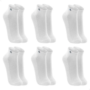 Imagem de Meia Lupo Sport Cano Curto 3225 C/6, Branco, 37-40