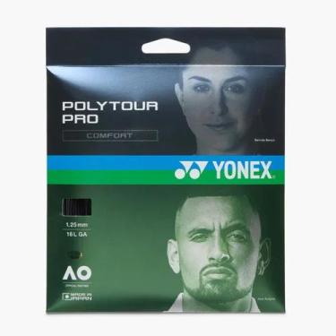 Imagem de Set de Corda para Raquete de Tênis Yonex PolyTour Pro 1.25 Preta