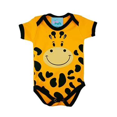 Imagem de Body Bebe Menino Menina Tematico Girafa Roupinhas de Bebe Cor:Amarelo;Tamanho:G