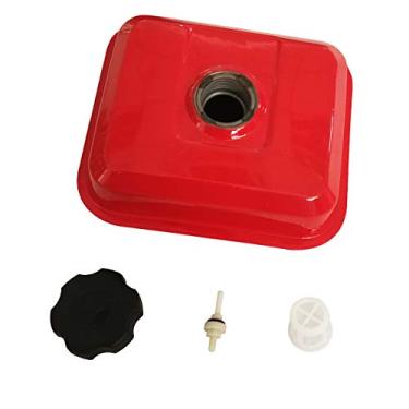 Imagem de Tanque de combustível vermelho com filtro de junta de rosca kit de filtro de combustível adequado para Honda GX160 GX200 bomba de água cortador de grama 5.5HP 6.5HP motor