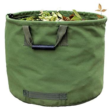 Imagem de Yajun Sacos de lixo impermeáveis de jardim Oxford de pano para armazenamento de brinquedos, sacos de lixo reutilizáveis para quintal, gramado, folhas, 5,633 cm