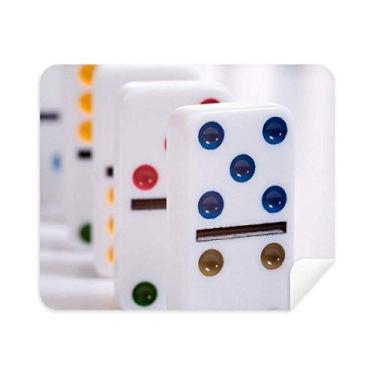 Imagem de Pai Gow Donoes Pano de limpeza para jogos de dados, 2 peças, tecido de camurça
