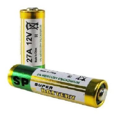 Imagem de Pilha 27A 12V Bateria Alcalina Fina Cartela 5 Peças Clone Tx - Super P