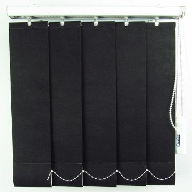 Imagem de Persiana Vertical Em Tecido Crisdan Largura 1,80 X 1,50 Altura Preto
