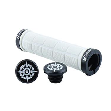 Imagem de Simhoa Capa de manípulo de bicicleta de estrada à prova de choque na aderência antiderrapante, estrutura branca