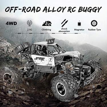 Imagem de Qudai 1/16 Off-road Buggy Alloy RC Car 2.4GHz 4WD 15km / h Carro de escalada de alta velocidade RTR