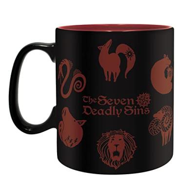 Imagem de ABYSTYLE The Seven Deadly Sins Emblems Caneca de chá de café de cerâmica 473 g Anime Mangá Drinkware Merch Gift