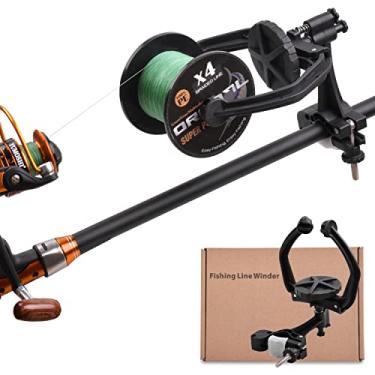 Imagem de OROOTL Sistema de carretel de linha de pesca – carretel giratório ajustável, carretel portátil para enrolar linha de pesca