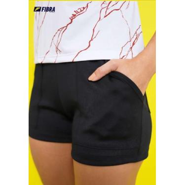 Imagem de Shorts Femiinino Com Bolso Lateral - Fibra Fitness