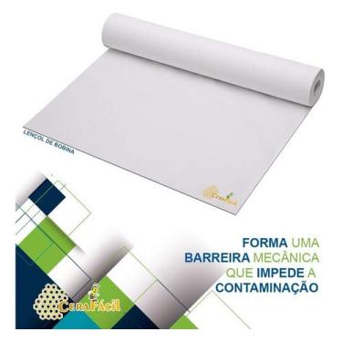 Imagem de Lençol Descartável Papel Maca Estetica Hospitalar 70x50 10un