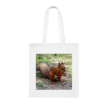 Imagem de Bolsa de esquilo, presente para amante de esquilo, bolsa de ombro de esquilo, bolsa reutilizável, ideia de presente de cesta de natal de aniversário, presente para ela, presente para