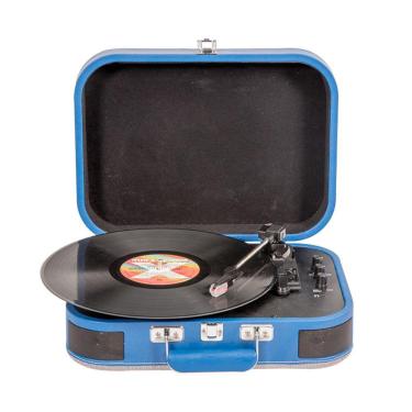 Imagem de Toca-Discos Vinil Retrô Hills Azul 48.401 Classic