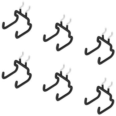 Imagem de Menecor 6 peças de suporte para furadeira Pegboard, acessórios para ferramentas, armazenamento de acessórios, exibição de joias, suprimentos para artesanato em lugares, garagem, cozinha, bancada de tr