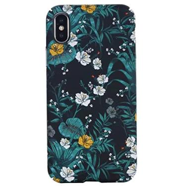 Imagem de Capa de telefone com padrão de flores silvestres para iPhone 14 Pro Max pequena flor amarela romã padrão capa à prova de choque para iPhone 13 11 12 Pro Max Mini XS X XR 7 8 14 Plus (iPhone13 mini, flor pequena)