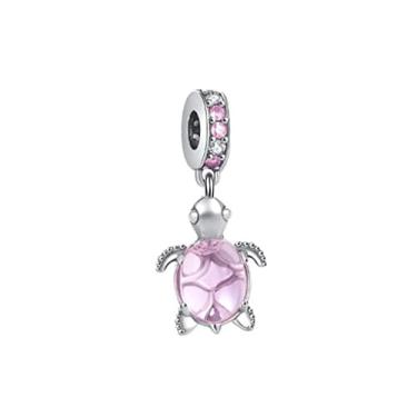 Imagem de Berloque TARTARUGUINHA ROSA em Prata 925