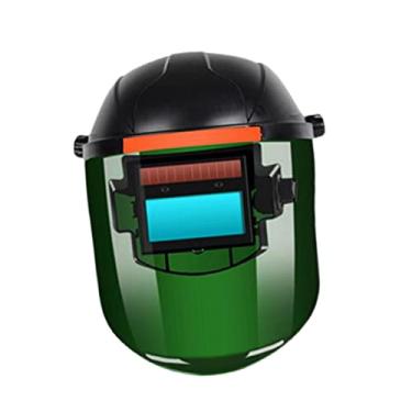 Imagem de Escudo de Soldagem de Capacete de Soldagem com Escurecimento Automático para Locais de de Soldagem Indústria, VERDE, Tamanho real