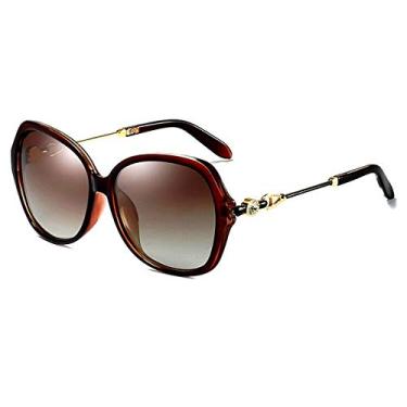 Imagem de Óculos de Sol Feminino Aoron Luxuoso Com Case Proteção Uv400 Moda Fashion Casual Estilo Borboleta (C2)