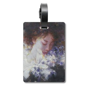 Imagem de Dream Away XJJ Bolsa de mala com pintura a óleo Etiqueta de bagagem para cartão de bagagem