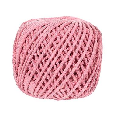 Imagem de Corda de algodão colorida – 4 mm de diâmetro, 50 m de comprimento, corda que vem em carretéis – Ótimo para artesanato DIY – faça macramé feito à mão – macio ao toque e super versátil, Light Pink