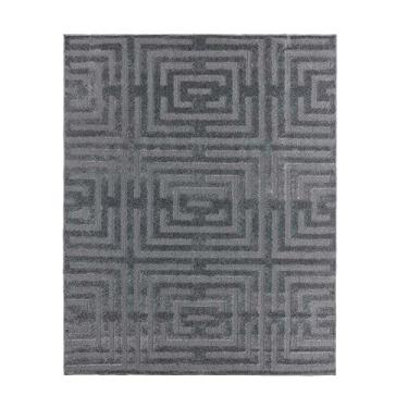 Imagem de Tapete para Sala Realce Eden 52 Grafite 2,00x2,50m - J Serrano