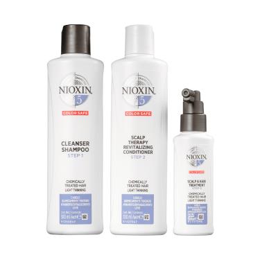 Imagem de Nioxin System 5 Kit Shampoo 300Ml + Condicionador 150ML + Treatment 100ML 