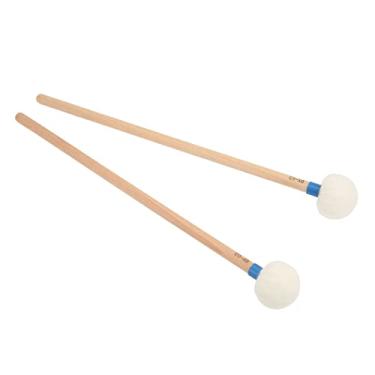 Imagem de Sluffs Tambour à Langue En Acier, Percussions à Maillets Glockenspiel, Bâtons De Percussion, 2 Pieces, Tête En Feutre, Manche En Bois, Kit D'accessoires Pour Instruments(Azul)