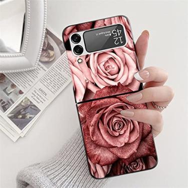 Imagem de Para Samsung Galaxy Z Flip3 Flip4 5 Capa preta rígida para Samsung ZFlip5 Galaxy ZFlip3 para sansung z flip 3 4 5 zflip 3 Capa Fundas, Khey, fenhonmg, ForGalaxyZFlip4 (5G)
