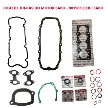 Imagem de Jogo Completo Junta Motor Fiat Doblo Cargo Fire 1.4 L 8V 2009 A 2016 Sabó 