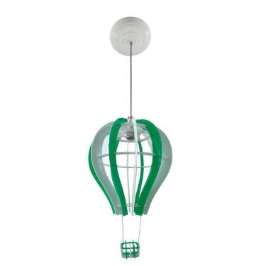 Imagem de Lustre Pendente Balão Verde Quarto Infantil / Bebê
