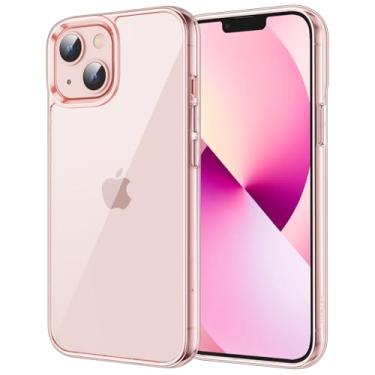 Imagem de JETech Capa para iPhone 13 Mini 5,4 Polegadas, Case Protetora de Telefone à Prova de Choque Não-Amarelecimento, Capinha Parte Traseira Transparente Anti-Riscos (Rosa)