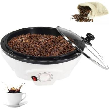 Imagem de Torrador De Café DoméStico De 1200W - Panela Antiaderente De Grande Capacidade 800G, Torrador EléTrico De GrãOs De Café Para Cafeteria/Casa, Ajuste De Temperatura De 0-240 ℃-1