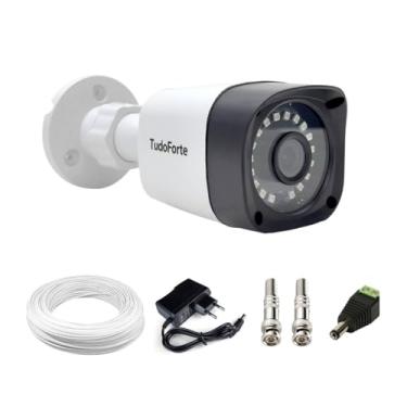 Imagem de Câmera de Segurança Tudo Forte Full Hd 1080p 2mp Bullet - Visão Noturna Ir 20 Metros + Cabo + Acessórios Para Instalação