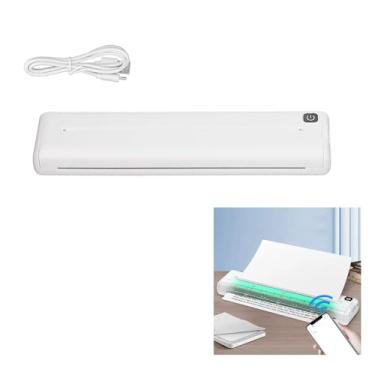 Imagem de Impressora Termica Bluetooth A4 App Celular Bateria Recarregavel USB Documento Advogado Processo Açao Trabalho Portatil Sem Fio