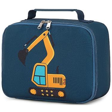 Imagem de LOIDOU Lancheira infantil para meninos, lancheira térmica, sacola de refeição, reutilizável, lancheira para viagens escolares