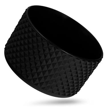 Imagem de FLORAPELL Bota para garrafa de água Hydro Flask 12 16 18 20 21 24 32 1,18 g, capa protetora de silicone Hydroflask para garrafas de água hidráulica (preta, serve para garrafas de 946 ml e 1,18 g)