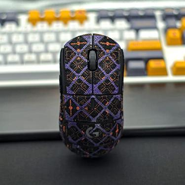 Imagem de Hokeyio Fita de aderência para mouse cobertura total para Logitech G Pro X Superlight sem mouse Prism Full Noctilucent