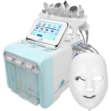 Imagem de Máquina facial profissional de oxigênio de hidrogênio, limpeza facial multifuncional 7 em 1 máquina de beleza de oxigênio de hidrogênio, 7 em 1