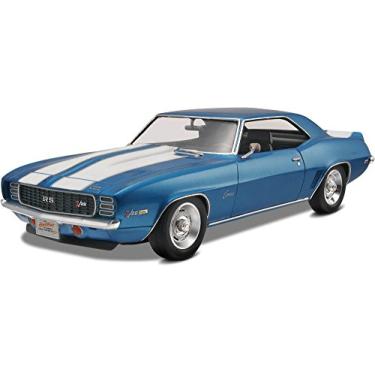 Imagem de Revell -69 Camaro Z/28 RS Chevrolet Chevy kit de construção de carro em escala 1:25 de 113 peças de nível 4, cor azul (17457)