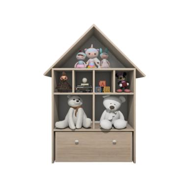 Imagem de Casinha Organizadora de Brinquedos Infantil 100% MDF PlanCasa