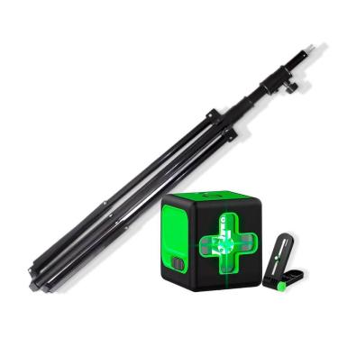 Imagem de Nível A Laser Profissional Verde 20m Teto Parede 2 Linhas Recarregável Com Tripé 2 Metr...