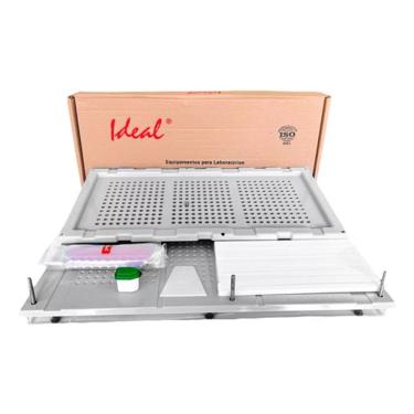 Imagem de Encapsuladora Manual Branca 360 Capsulas A00 Completa + Base