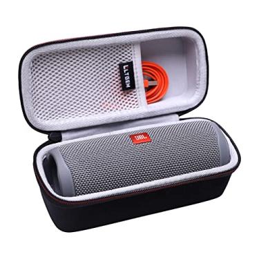 Imagem de LTGEM Capa Rígida EVA para JBL Flip 7/6/5 Alto-falante Bluetooth Portátil Impermeável - Cinza