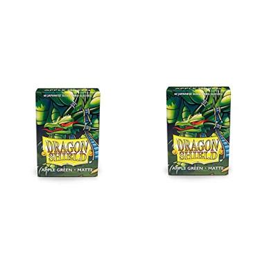 Imagem de 2 Packs Dragon Shield Matte Mini Japanese Apple Green 60 ct Card Sleeves Value Bundle!