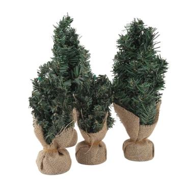 Imagem de Mini árvore de Natal Artificial, Decorações de árvore de Natal de 20 Cm 30 Cm Com Galhos Dobráveis ​​para Decoração de Peitoril de Janela de Mesa, para