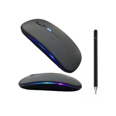 Imagem de Mouse Bluetooth Recarregável + Caneta Touch Para Tablet Vaio TL10 - FA