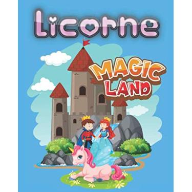 Imagem de Licorne Magic Land: Grand Cahier et journal pour petites filles et enfants en maternelle | Livre de composition |Taille (19,05x 23,5cm) Avec une ... la calligraphie Journaling Dessin et